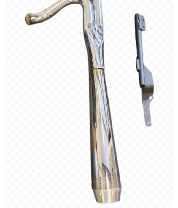 Harley 2006-Up Dyna Chrome Road Rage 2 into 1 Exhaust with 2.5" Competition Baffle